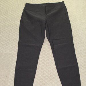 Athleta Slim Women's Size 14x27" Black Side Zip Casual Ankle Pants
